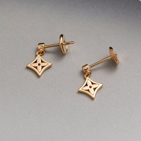 ˇStreet JewelryˇSTAR EARRINGS GOLD