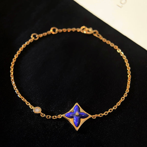 ˇStreet JewelryˇCOLOR STAR PINK GOLD DIAMOND BRACELET