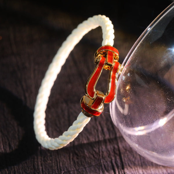 ˇStreet JewelryˇFORCE 10 WHITE TEXTILE DIAMOND PAVED