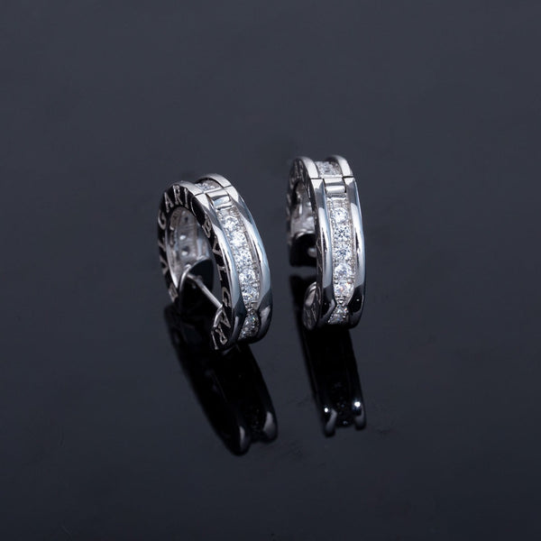 ˇStreet JewelryˇZERO 1 MINI SILVER DIAMOND EARRINGS