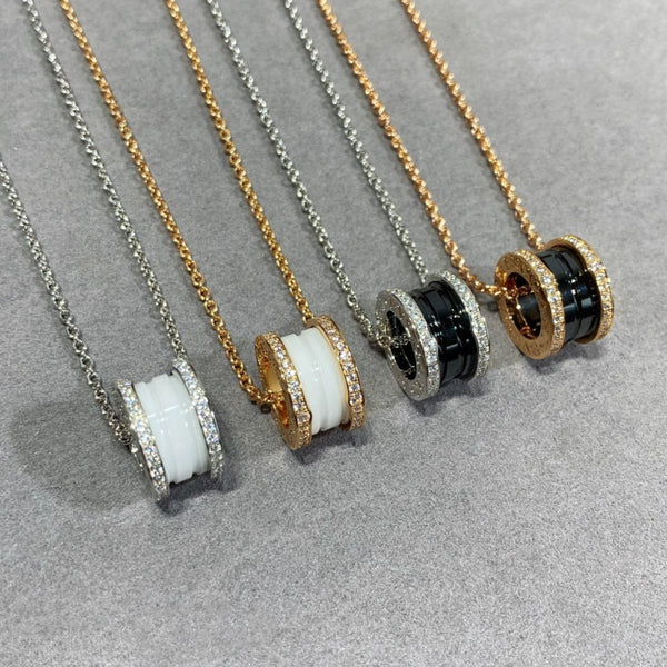 ˇStreet JewelryˇZERO 1 DIAMOND CERAMIC NECKLACE