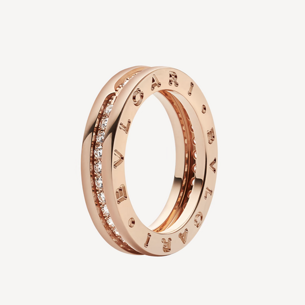 ˇStreet JewelryˇZERO 1 ONE-BAND PAVED DIAMONDS ON THE SPIRAL RING