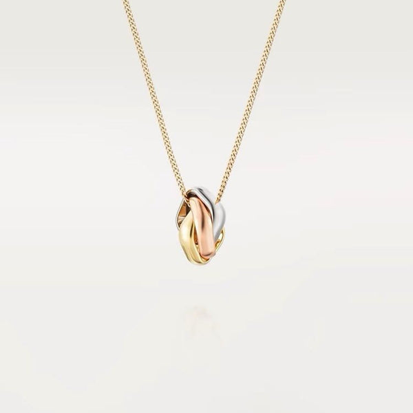 ˇStreet JewelryˇTRINITY NECKLACE GOLD SMALL MODEL