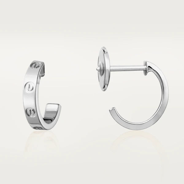 ˇStreet JewelryˇLOVE EARRINGS 2.65MM SILVER
