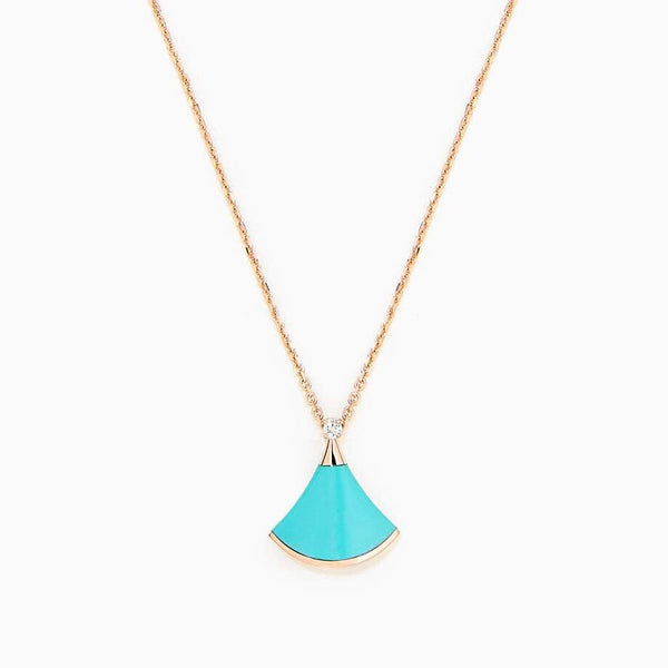 ˇStreet JewelryˇDREAM NECKLACE TURQUOISE PINK GOLD