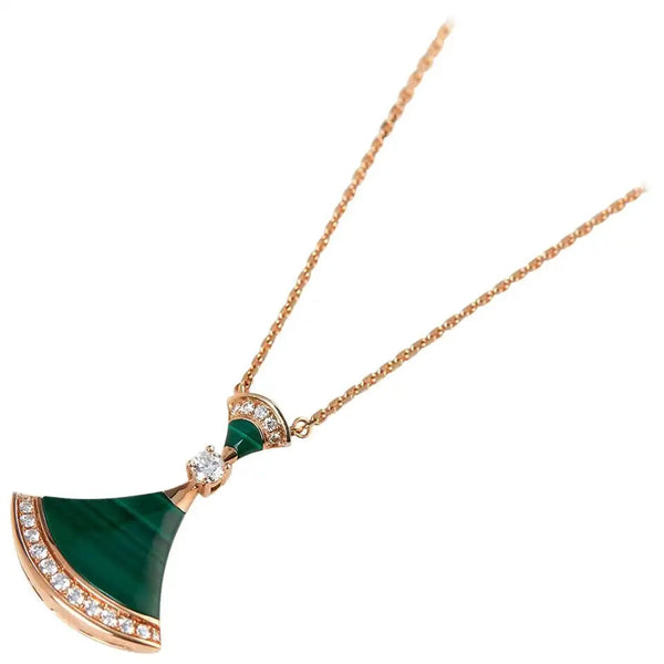 ˇStreet JewelryˇDREAM NECKLACE MALACHITE DIAMOND