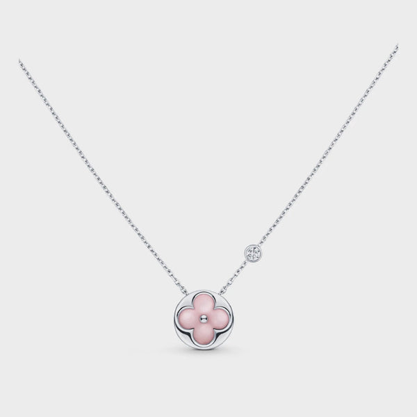 ˇStreet JewelryˇSUN MOTIF PINK MOP SILVER BRACELET