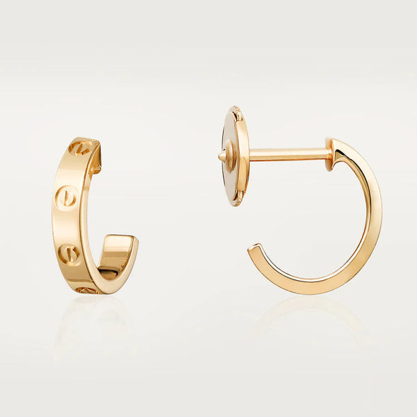ˇStreet JewelryˇLOVE EARRINGS 2.65MM PINK GOLD