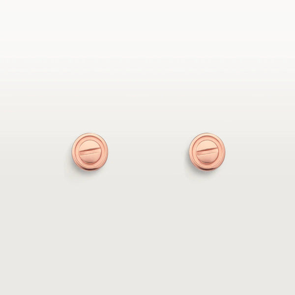 ˇStreet JewelryˇLOVE EARRINGS PINK GOLD 10MM