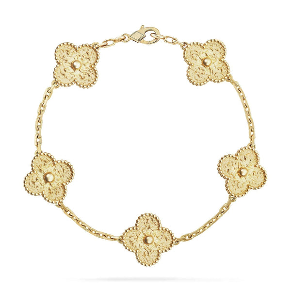 ˇStreet JewelryˇCLOVER 5 MOTIFS BRONZING BRACELET