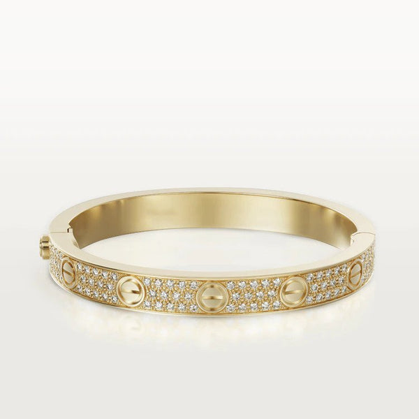 ˇStreet JewelryˇLOVE BRACELET 6.1MM DIAMOND-PAVED