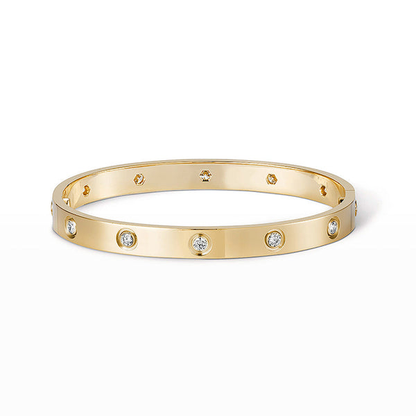 ˇStreet JewelryˇLOVE BRACELET 6.1MM 10 DIAMONDS