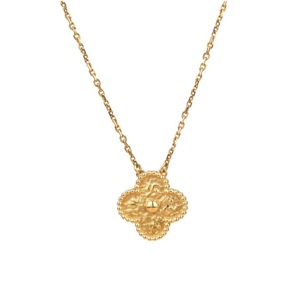 ˇStreet JewelryˇCLOVER 15MM  BRONZING NECKLACE
