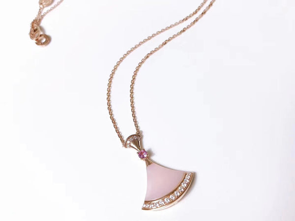 ˇStreet JewelryˇDREAM NECKLACE PINK MOP DIAMOND