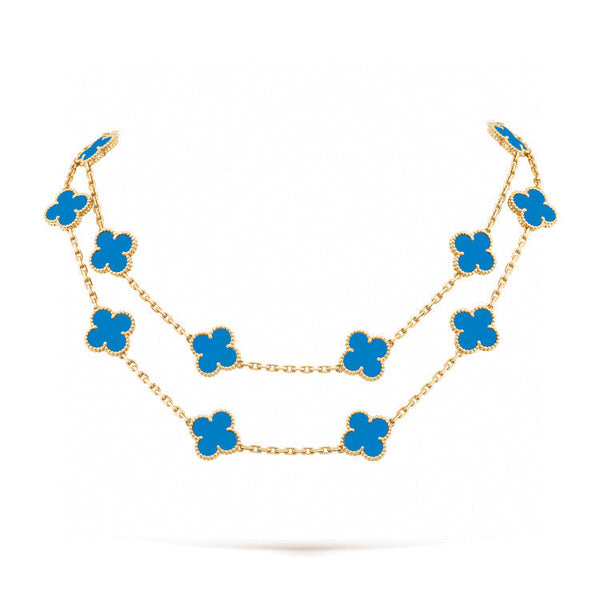 ˇStreet JewelryˇCLOVER 20 MOTIFS TURQUOISE GOLD