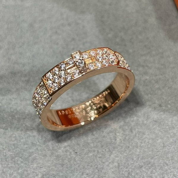 ˇStreet JewelryˇKELLY PINK GOLD DIAMOND RING