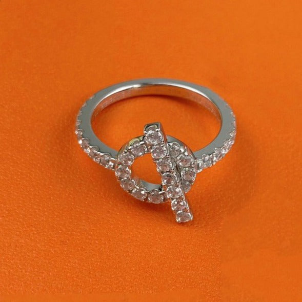 ˇStreet JewelryˇECHAPPEE RING SILVER DIAMOND