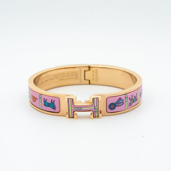 ˇStreet JewelryˇH PINK GOLD BRACELET PINK CERAMIC