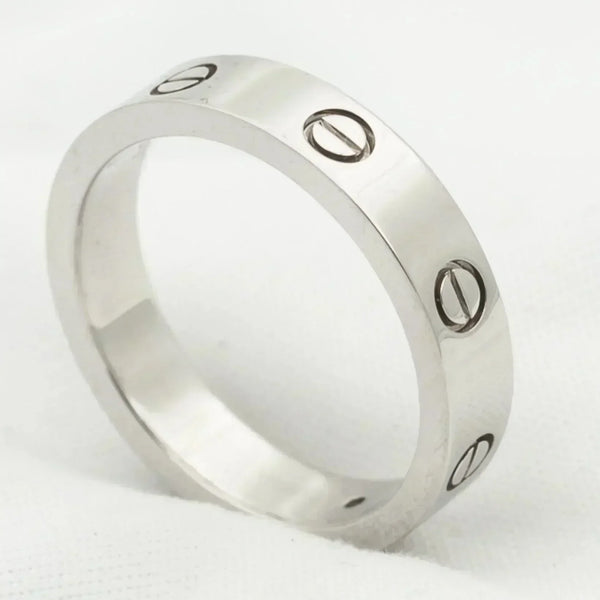 ˇStreet JewelryˇLOVE RING 4MM 1 DIAMOND SILVER