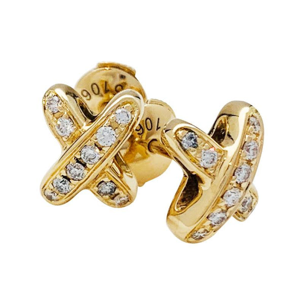 ˇStreet JewelryˇJEUX DE GOLD DIAMOND EARRINGS