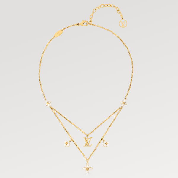 ˇStreet JewelryˇFLOWERGRAM GOLD MOP DOUBLE ROW NECKLACE