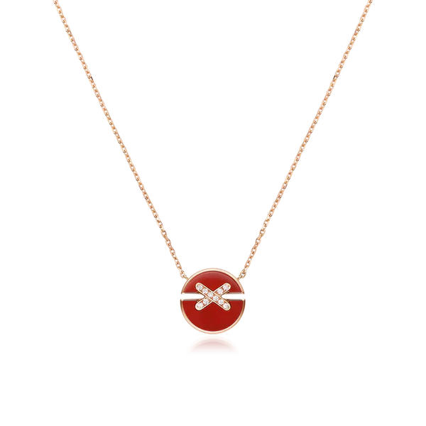 ˇStreet JewelryˇJEUX DE ROSE GOLD DIAMOND NECKLACE