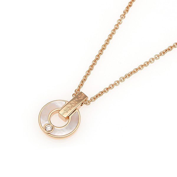ˇStreet JewelryˇGARI NECKLACE PINK GOLD MOP