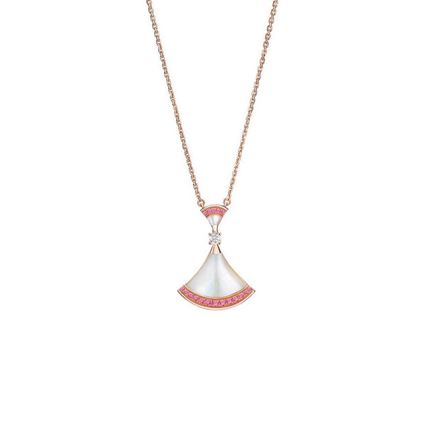 ˇStreet JewelryˇDREAM NECKLACE MOP PINK DIAMOND