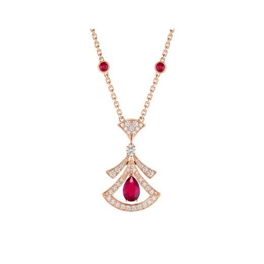ˇStreet JewelryˇDREAM NECKLACE CARNELIAN DIAMOND PINK GOLD