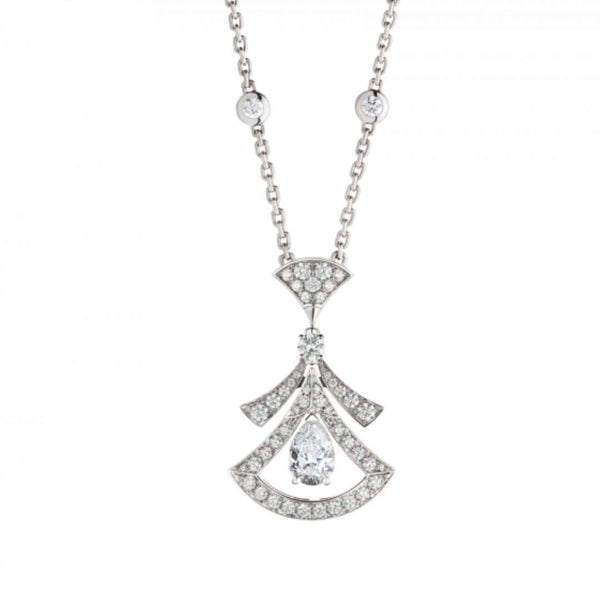 ˇStreet JewelryˇDREAM NECKLACE WHITE DIAMOND SILVER