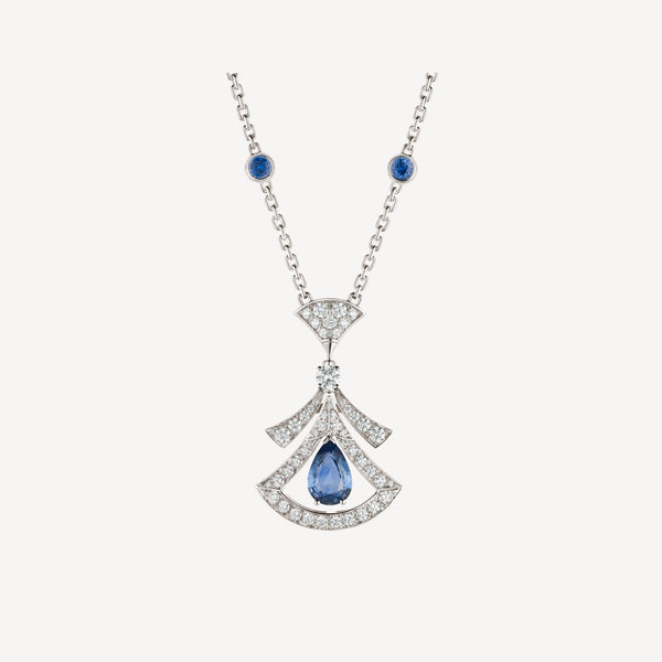 ˇStreet JewelryˇDREAM NECKLACE AGATE DIAMOND SILVER
