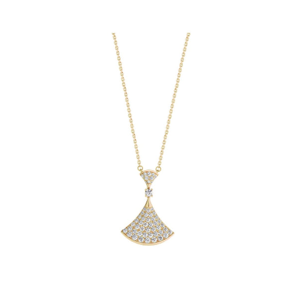 ˇStreet JewelryˇDREAM NECKLACE GOLD FULL DIAMOND