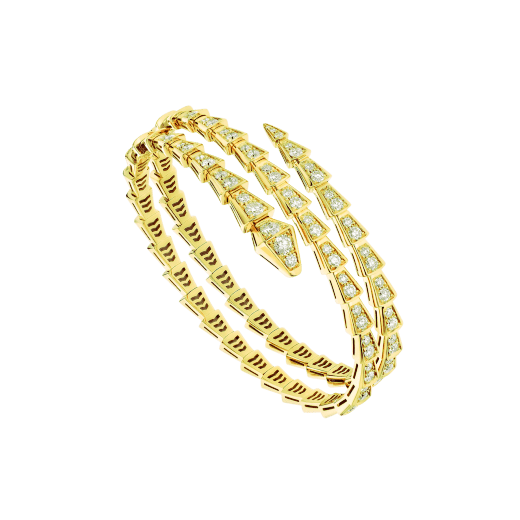 ˇStreet JewelryˇSERPENTI BRACELET GOLD DIAMOND DOUBLE ROW