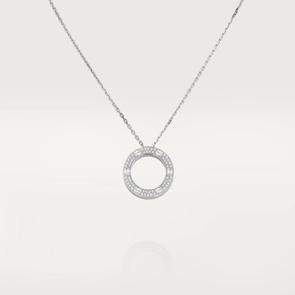 ˇStreet JewelryˇLOVE NECKLACE ADJUSTABLE SILVER