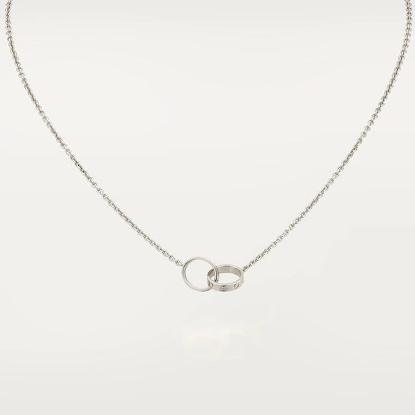 ˇStreet JewelryˇLOVE NECKLACE PINK GOLD AND SILVER