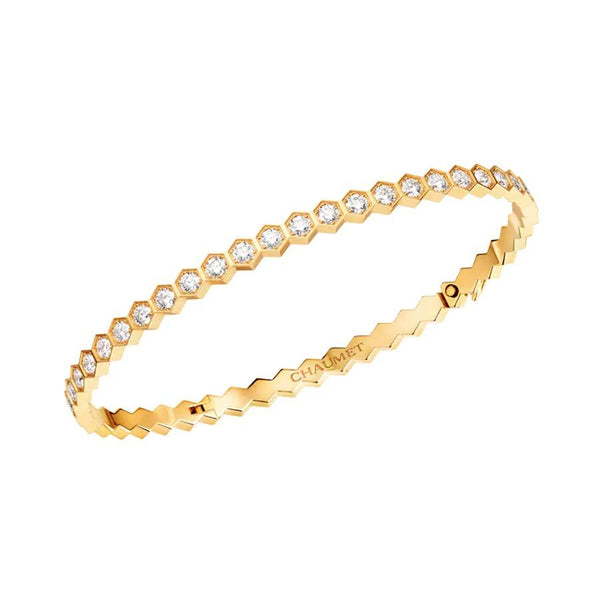 ˇStreet JewelryˇBEE LOVE GOLD BRACELET FULL DIAMOND