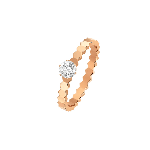 ˇStreet JewelryˇBEE LOVE RING PINK GOLD 1 DIAMOND