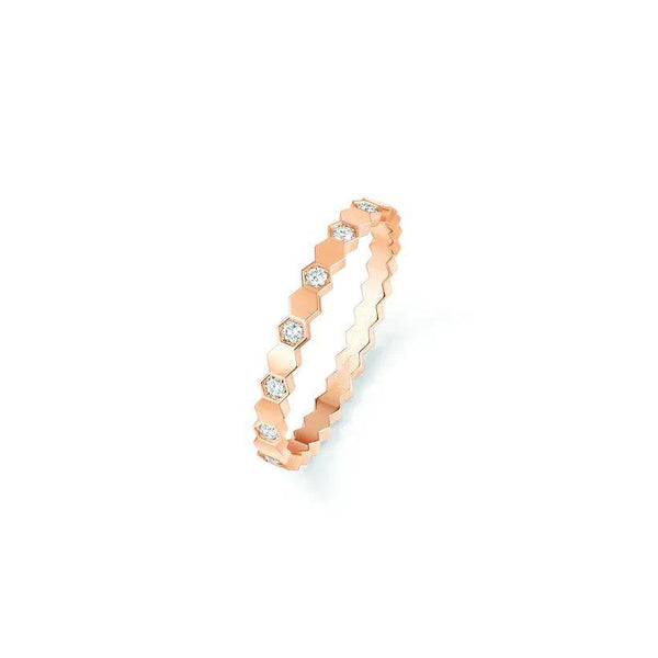 ˇStreet JewelryˇBEE LOVE RING PINK GOLD DIAMOND