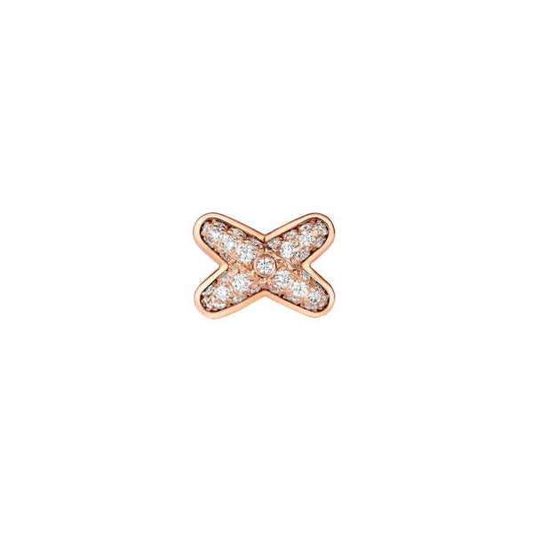 ˇStreet JewelryˇJEUX DE PINK GOLD DIAMOND EARRINGS