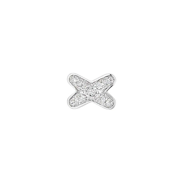 ˇStreet JewelryˇJEUX DE SILVER DIAMOND EARRINGS