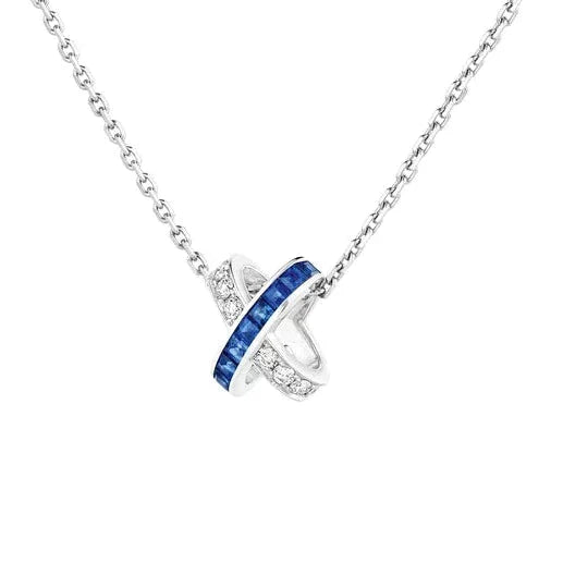ˇStreet JewelryˇLIENS DIAMOND SILVER NECKLACE