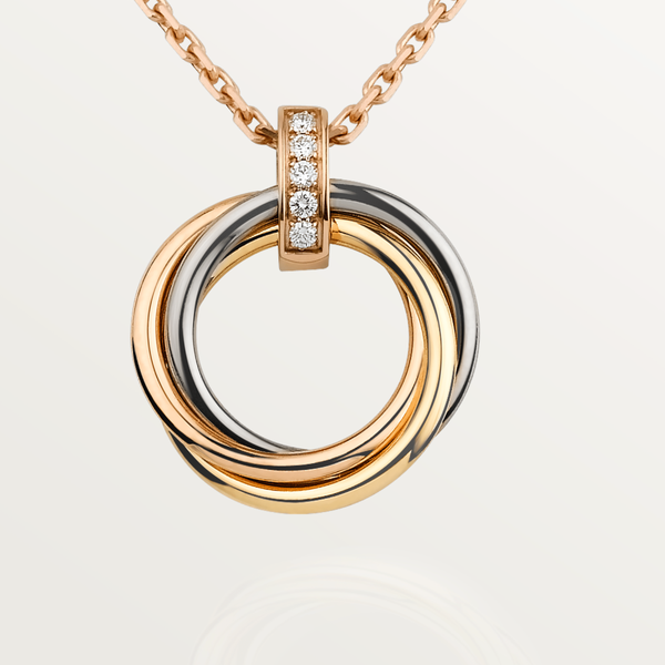 ˇStreet JewelryˇTRINITY NECKLACE GOLD  DIAMONDS