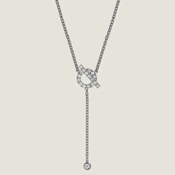 ˇStreet JewelryˇFINESSE SILVER DIAMOND NECKLACE