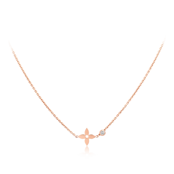 ˇStreet JewelryˇBLOSSOM PENDANT PINK GOLD AND DIAMOND