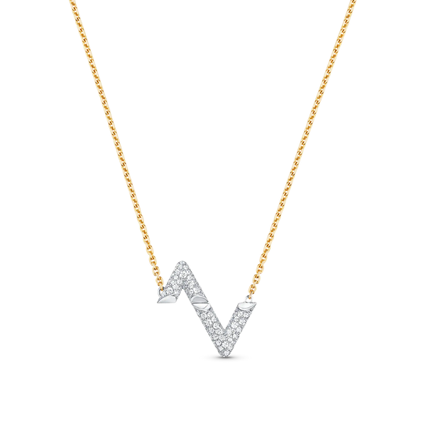 ˇStreet JewelryˇVOLT SILVER DIAMOND PEDANT NECKLACE