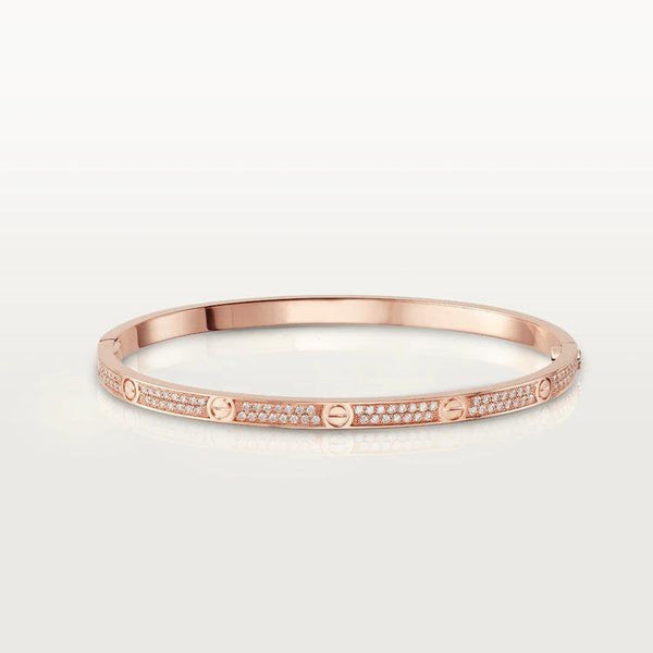 ˇStreet JewelryˇLOVE BRACELET 3.65MM DIAMOND-PAVED