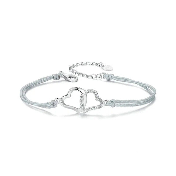 [STREET]Dainty Gray Rope Link Chain Bracelet for Women Teen Girls