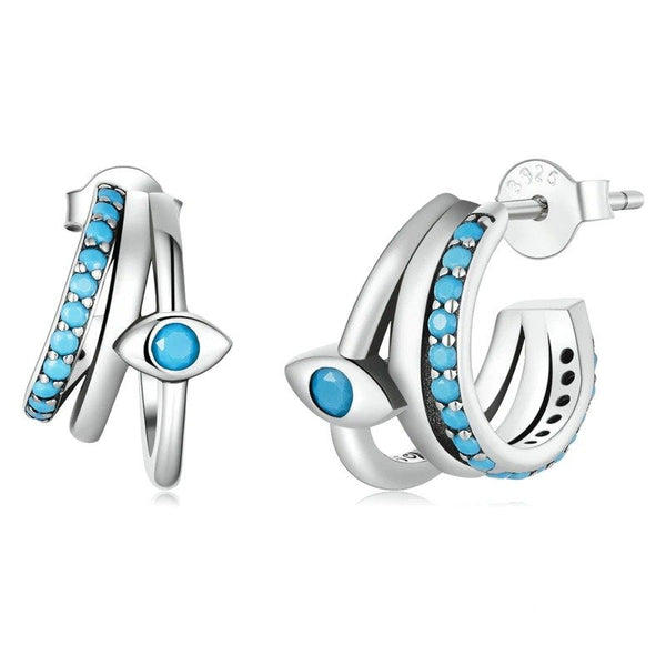 [STREET]Devil Eye Multi-layer Stud Earrings