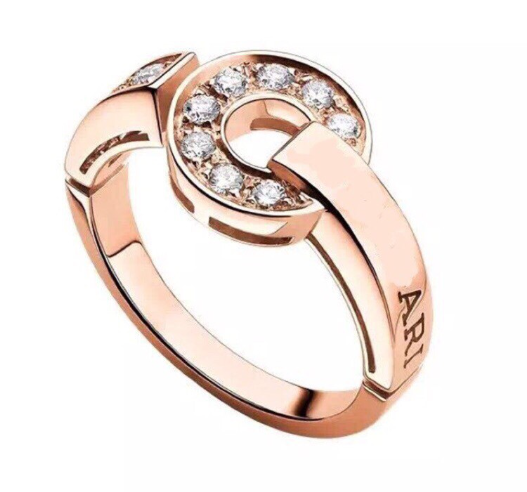 ˇStreet JewelryˇDREAM RING DIAMOND PINK GOLD