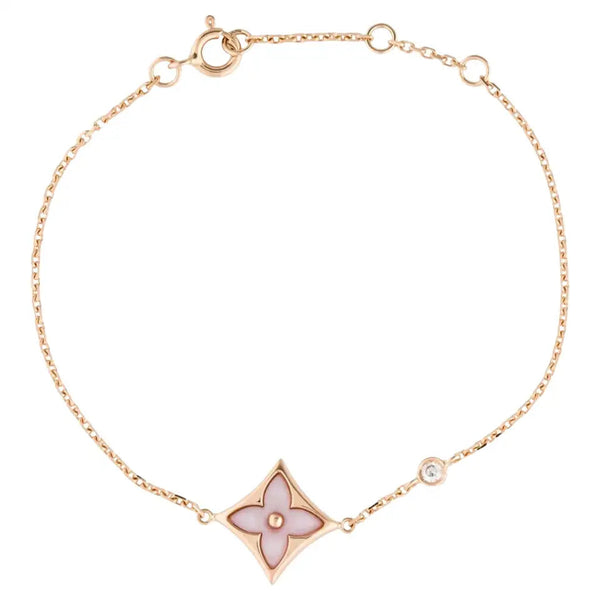 ˇStreet JewelryˇSTAR 1 DIAMOND PINK GOLD BRACELET
